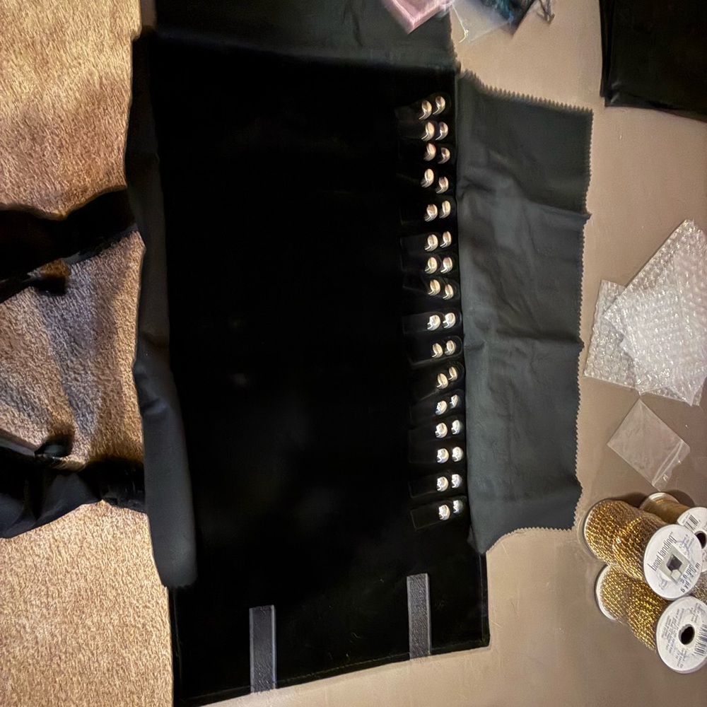 Black Jewelry Display Roll